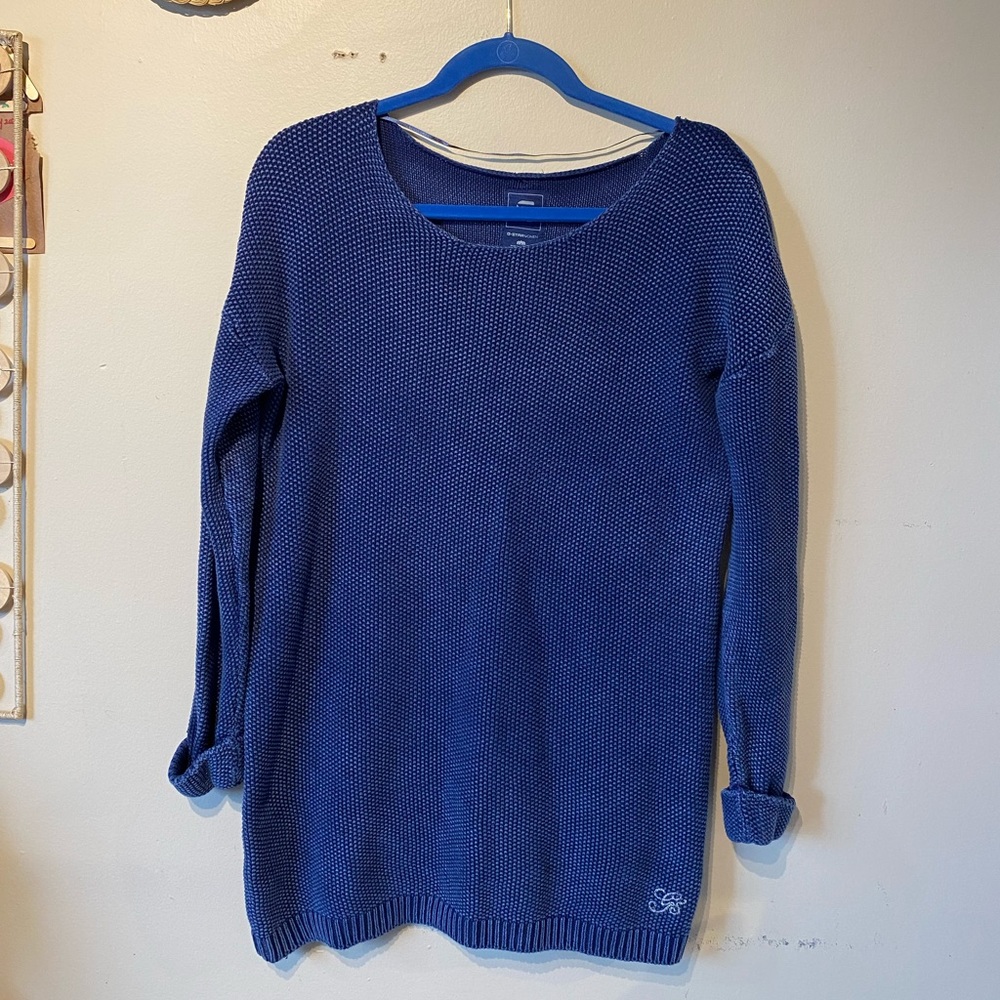 G star women cotton knit open shoulder med weight sweater…